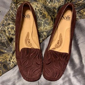 Sofft Brown/Maroon Womens Loafer, sz 9